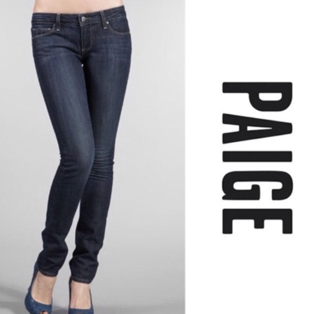 Paige blue heights low rise skinny leg Jeans